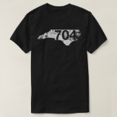 シェルビーシャーロットSalisburyエリアコード704シャツ、いいえ Tシャツ (デザイン正面)