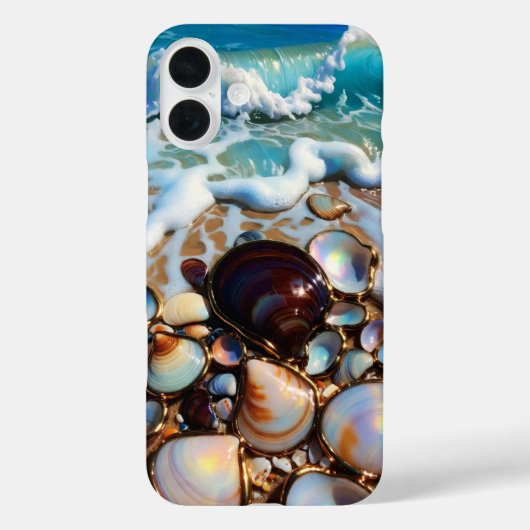 シェルビーチのiPhoneケース 海岸の夏デザイン Case-Mate iPhoneケース (裏面)