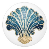 シェルビーチデコーキャビネット家具と引き出し セラミックノブ (正面)