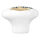 シェルビーチデコーキャビネット家具と引き出し セラミックノブ (側面)