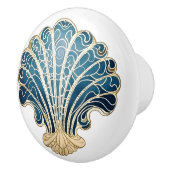 シェルビーチデコーキャビネット家具と引き出し セラミックノブ (右)