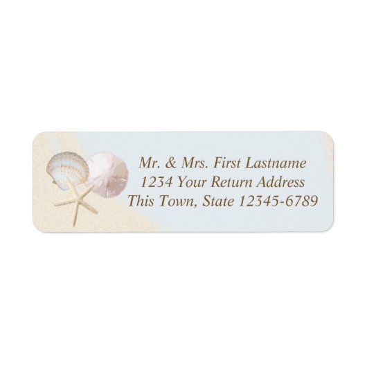 シェルビーチヒトデ ラベル (正面)