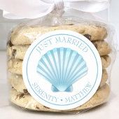 シェルビーチブ航海のルー結婚ズたった今結婚しました ラウンドシール