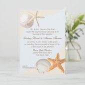 シェルビーチ結婚ヒトデ 招待状 (スタンド正面)