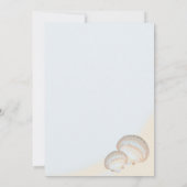 シェルビーチ結婚ヒトデ 招待状 (裏面)