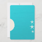 シェルビーチ結婚式リハーサルディナー招待状 招待状 (裏面)