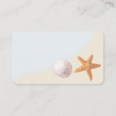 シェルビーチ結婚式情報カード エンクロージャーカード (裏面)