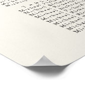 シェルビーチ結婚沿岸の18テーブル座席表 ポスター (角)