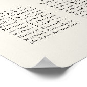 シェルビーチ結婚海の15テーブル座席表 ポスター (角)