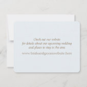 シェルビーチ シーショア セーブ・ザ・デート 招待状 (裏面)