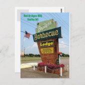 シェルビーノースカロライナNCレッドブリッジポストカード ポストカード (正面/裏面)