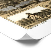 シェルビービル， ILパノラママップ – 1869 ポスター (角)