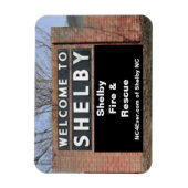 シェルビーファイア&レスキューへの歓迎フレキシブル マグネット (縦)