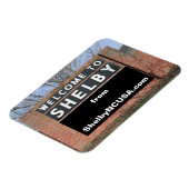 シェルビーフレキシブルマグネットへようこそ マグネット (左側)