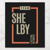 シェルビーライフタイムメンバ ワインラベル (シングルラベル)