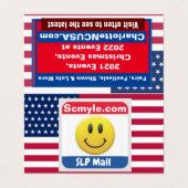 シェルビー折り畳み名刺 名刺 (外部フラット)