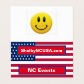 シェルビー折り畳み名刺 名刺 (外部フラット)