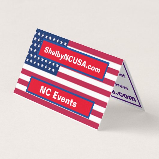 シェルビー折り畳み名刺 名刺 (正面)