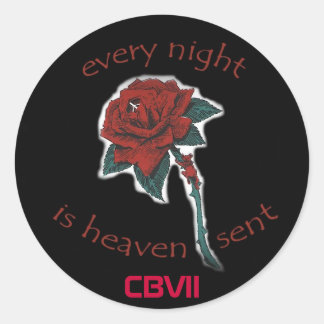 シェルビー黒い大きなキャンバス， CBVII ラウンドシール