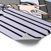 シェルビー, 1920年代のアールデコレディでモーヴとグレー ポスター (角)