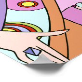 シェルビー、1920年代のレディ・イン・薄紫とラベンダー ポスター (角)