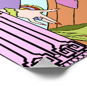 シェルビー、1930年代のレディ・イン・薄紫とラベンダー ポスター (角)