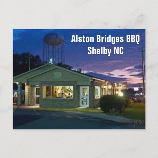 シェルビーNCノースカロライナ葉書アルストンブリッジス ポストカード (正面)