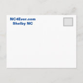 シェルビーNCポストカード ポストカード (裏面)