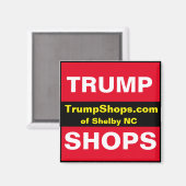 シェルビーNCマグネットのTrumpShops.com マグネット (正面/裏面)