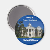 シェルビーNC元クリーブランドカウンティコートハウス マグネット (正面/裏面)