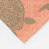 シェルピンクシーカメフリースブランケット フリースブランケット (角)