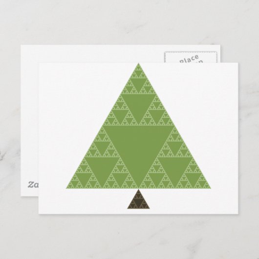 シェルピンスキー三角形の木 ポストカード (正面/裏面)