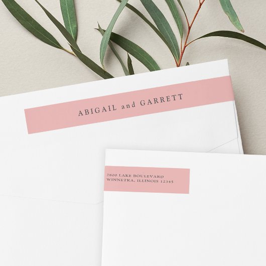 シェルピ結婚ンク差出人住所 ラップアラウンドラベル