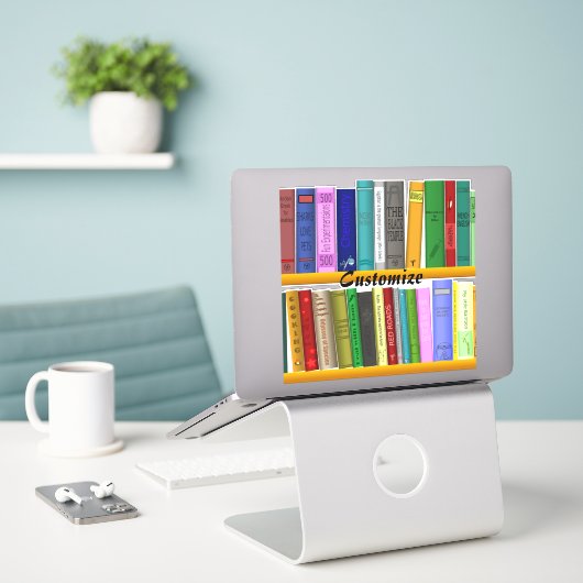 シェルフのブックThunder_Cove シール (デスク上のノートパソコン)