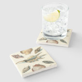 シェルファンシービーチ ストーンコースター (横)