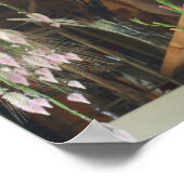 シェルフアニマルに座るシャム猫 ポスター (角)