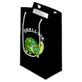 シェルフィーおもしろいトガメ自撮パンプンダークBG スモールペーパーバッグ (正面アングル)