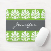 シェルフェミニンフローリッシュダマスクパーソナライズされた マウスパッド (マウス)