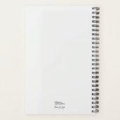 シェルフォン付きマーメイドオリジナルのアートワーク プランナー手帳 (裏面)