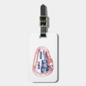 シェルフロード登山カラビナー ラゲッジタグ (正面縦)