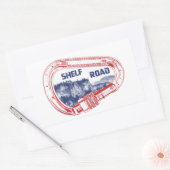 シェルフロード登山カラビナー 長方形シール (封筒)