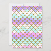 シェルブシーシェルとマーメイド誕生日 招待状 (裏面)