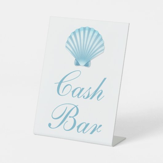 シェルブルー航海のビーチエレガントウェディングバー 台座サイン (正面)