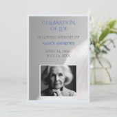 シェルブルー葬儀追悼式 招待状 (スタンド正面)