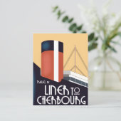 シェルブールへのライナー ポストカード (スタンド正面)