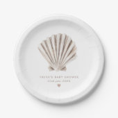 シェルベビーシャワー ペーパープレート (正面)