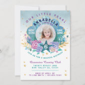 シェルペアルザシーフォト誕生日招待状 招待状 (正面)