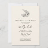 シェルモダンビーチ海ブリデスメイドランチョン 招待状 (正面)