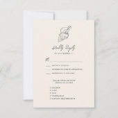 シェルモダンビーチ海宛先ウェディング 出欠カード (正面)