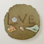 シェルラブオンビーチカスタム枕 ラウンドクッション (正面)